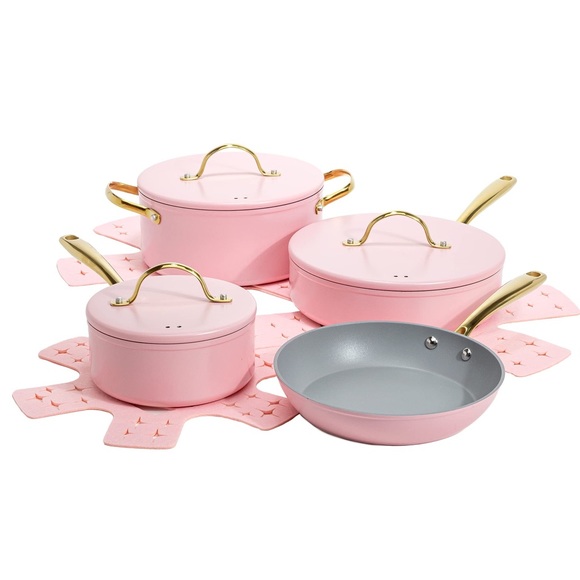 New Paris Hilton ICONIC Pots and Pans 10-Piece Set - Picture 4 of 6